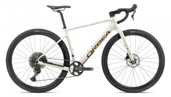 Orbea Terra H40 1X Gravel Fahrrad ivory white/metallic olive green 2027 