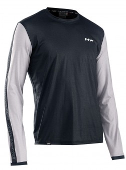 Northwave Xtrail Fahrrad Trikot lang schwarz/weiß 2021 