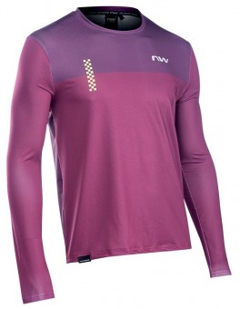 Northwave Xtrail 2 Fahrrad Trikot lang lila 2022 