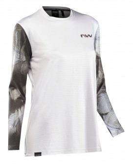 Northwave Xtrail 2 Damen Fahrrad Trikot lang weiß/schwarz 2023 