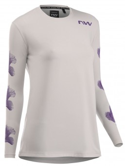 Northwave Xtrail Damen Fahrrad Trikot lang light grau 2025 