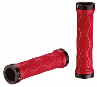 NC-17 S-Pro Take Control II Lock On Schraubgriffe rot 