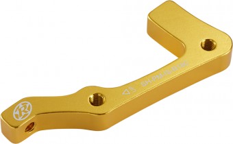 Reverse Scheibenbremsen Adapter Shimano IS-PM 180 hinten gold 