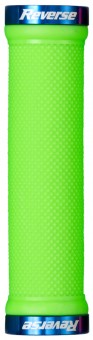 Reverse Grip Lock-On Fahrrad Schraubgriffe grün/blau 