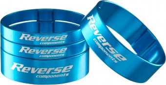 Reverse Gabelschaft Spacer Set Ultra- Light Alu 1 1/8 hell blau 