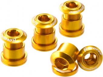 Reverse Kettenblattschrauben 4er Set Aluminium gold 