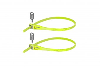 Hiplok Z Lok Twin Pack 2er Set 40cm Fahrrad Kabelbinderschloss gelb 