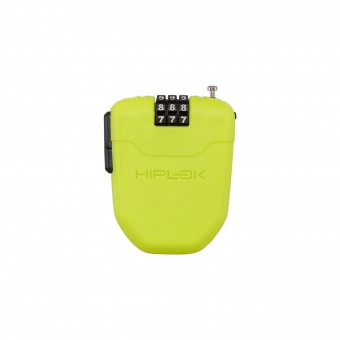 Hiplok FX 1m Fahrrad Kabelschloss mit Einrollfunktion gelb 