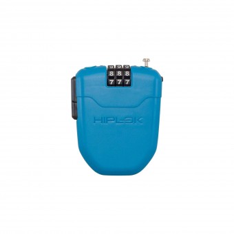 Hiplok FX 1m Fahrrad Kabelschloss mit Einrollfunktion blau 