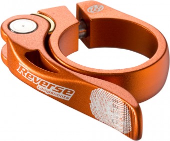 Reverse Long Life Sattelklemme mit Schnellspanner 34.9mm orange 