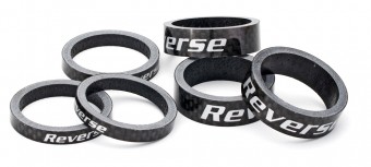 Reverse Gabelschaft Carbon Spacer 5mm 1 1/8 schwarz 