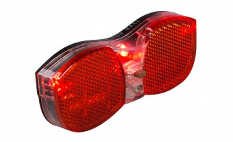 RFR Standard Fahrrad Gepäckträgerrücklicht schwarz 