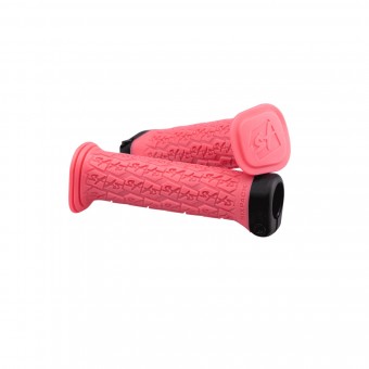 Sixpack 1st Ride Lock-On Fahrrad Schraubgriffe pink/schwarz 