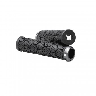 Sixpack D-Trix AL Lock-On Fahrrad Schraubgriffe schwarz/titanfarben 