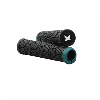 Sixpack D-Trix PA Lock-On Fahrrad Schraubgriffe schwarz/pine grün 