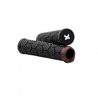 Sixpack D-Trix PA Lock-On Fahrrad Schraubgriffe schwarz/rot 