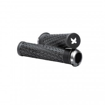 Sixpack S-Trix AL Lock-On Fahrrad Schraubgriffe schwarz/titanfarben 