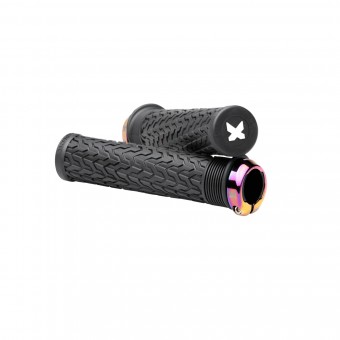 Sixpack S-Trix AL Lock-On Fahrrad Schraubgriffe schwarz/oilslick 