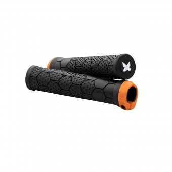 Sixpack Z-Trix PA Lock-On Fahrrad Schraubgriffe schwarzorange 