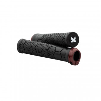 Sixpack Z-Trix PA Lock-On Fahrrad Schraubgriffe schwarz/rot 