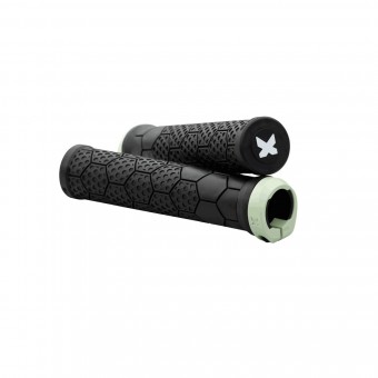 Sixpack Z-Trix PA Lock-On Fahrrad Schraubgriffe schwarz/smoked grün 