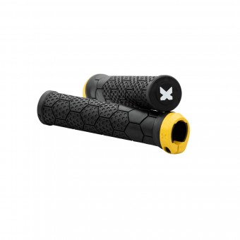 Sixpack Z-Trix PA Lock-On Fahrrad Schraubgriffe schwarz/gelb 