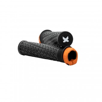 Sixpack S-Trix PA Lock-On Fahrrad Schraubgriffe schwarzorange 