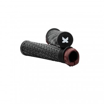 Sixpack S-Trix PA Lock-On Fahrrad Schraubgriffe schwarz/rot 