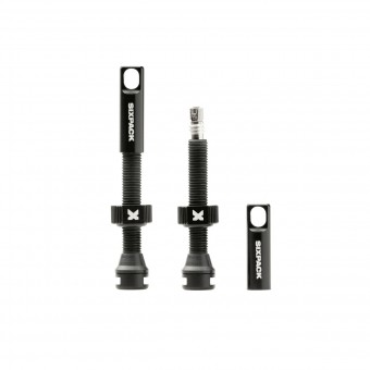 Sixpack Tubeless Ventile 44mm schwarz 