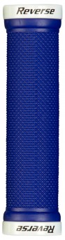Reverse Grip Lock-On Fahrrad Schraubgriffe blau/weiß 