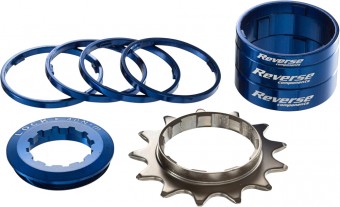 Reverse Single Speed Umbau Kit 13 Zähne dunkel blau 