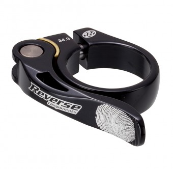 Reverse Long Life Sattelklemme mit Schnellspanner 34.9mm schwarz 