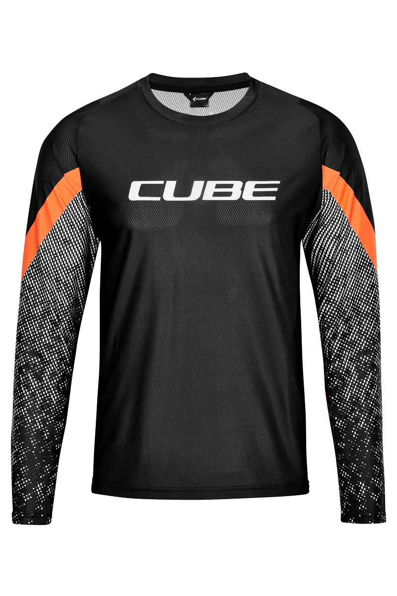 Cube Edge Fahrrad Trikot lang schwarz/orange 2021 von