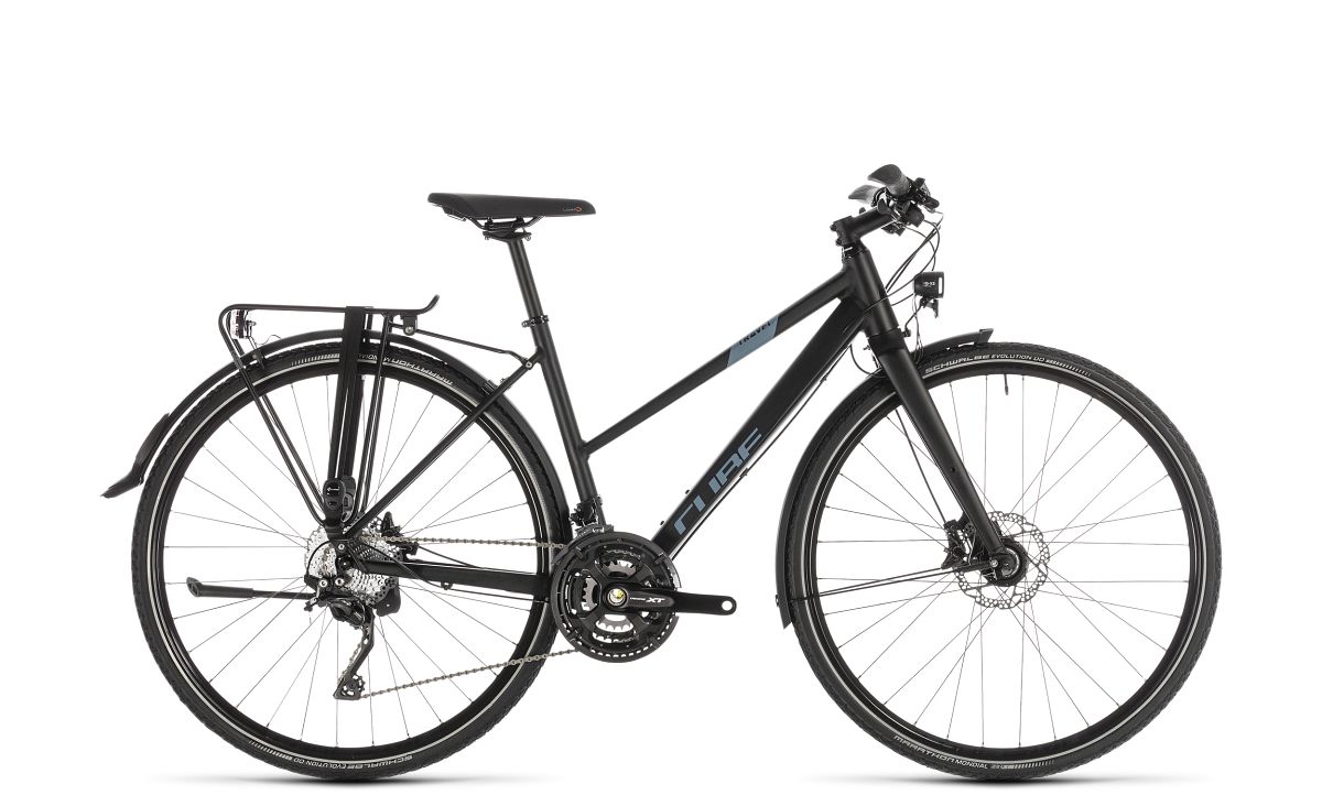 voorbeeld Vervoer herder Cube Travel Sport Damen Trekking Fahrrad schwarz/blau 2019 | von Top Marken  online kaufen » we cycle
