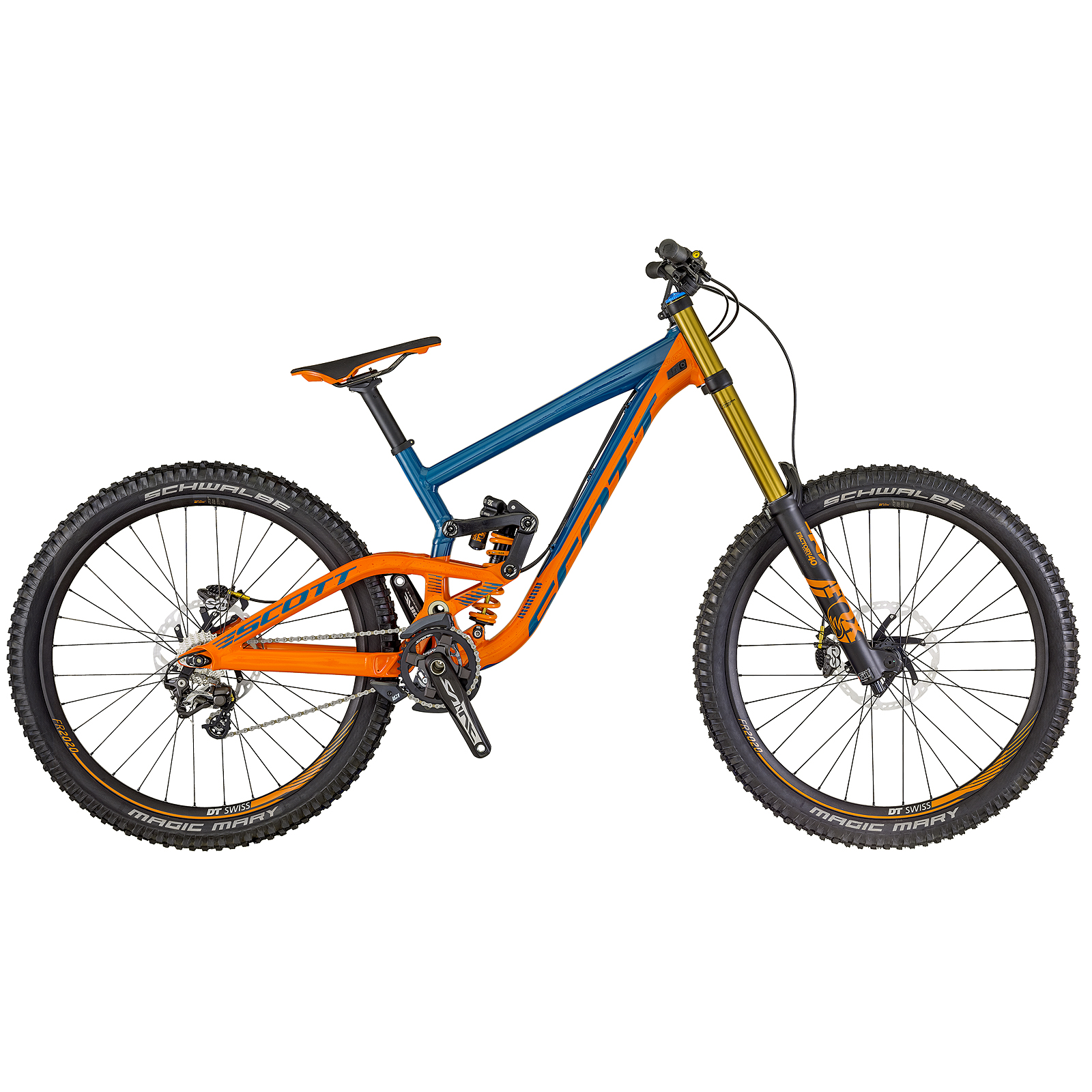 Scott Gambler 710 27.5'' MTB DH / FR Fahrrad orange/blau
