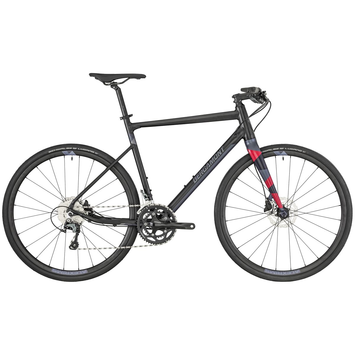 Bergamont Sweep 6 Fitness Bike Fahrrad schwarz/rot 2019