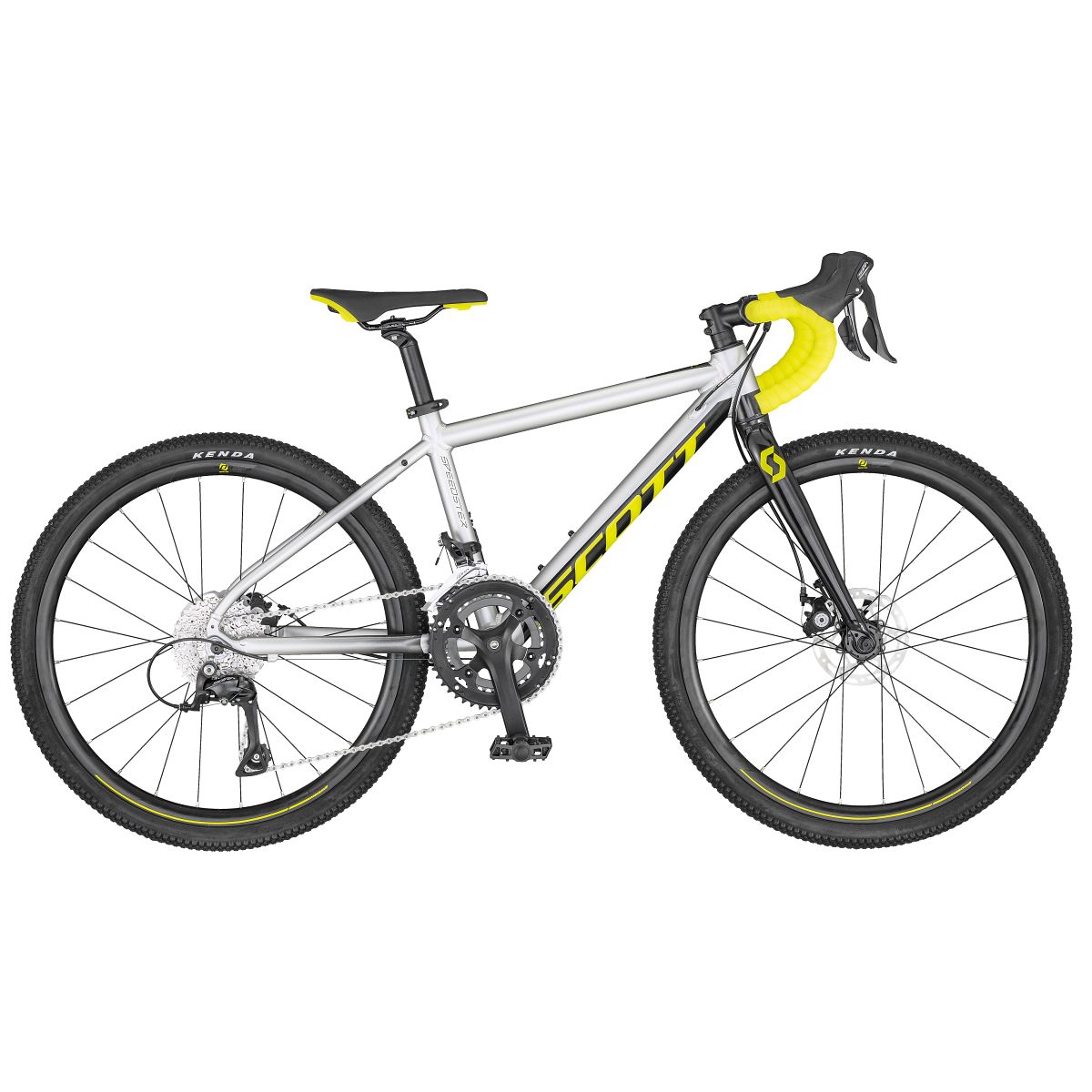 Scott Gravel 24'' Kinder Rennrad Fahrrad grau/gelb 2020