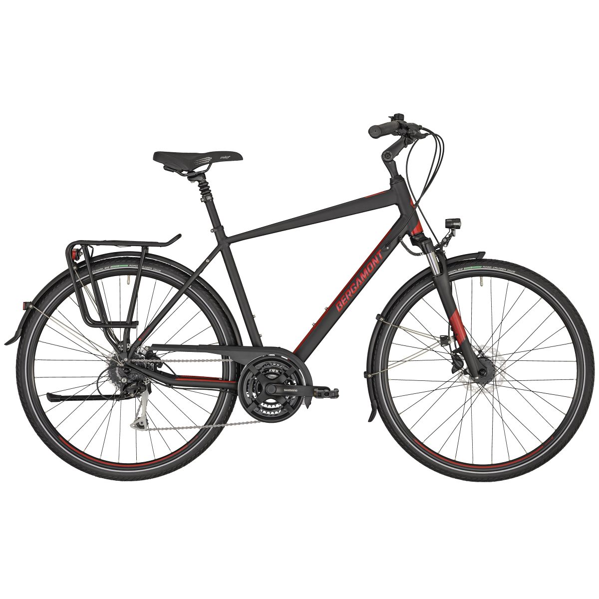 Bergamont Horizon 4 Trekking Fahrrad schwarz/rot 2020