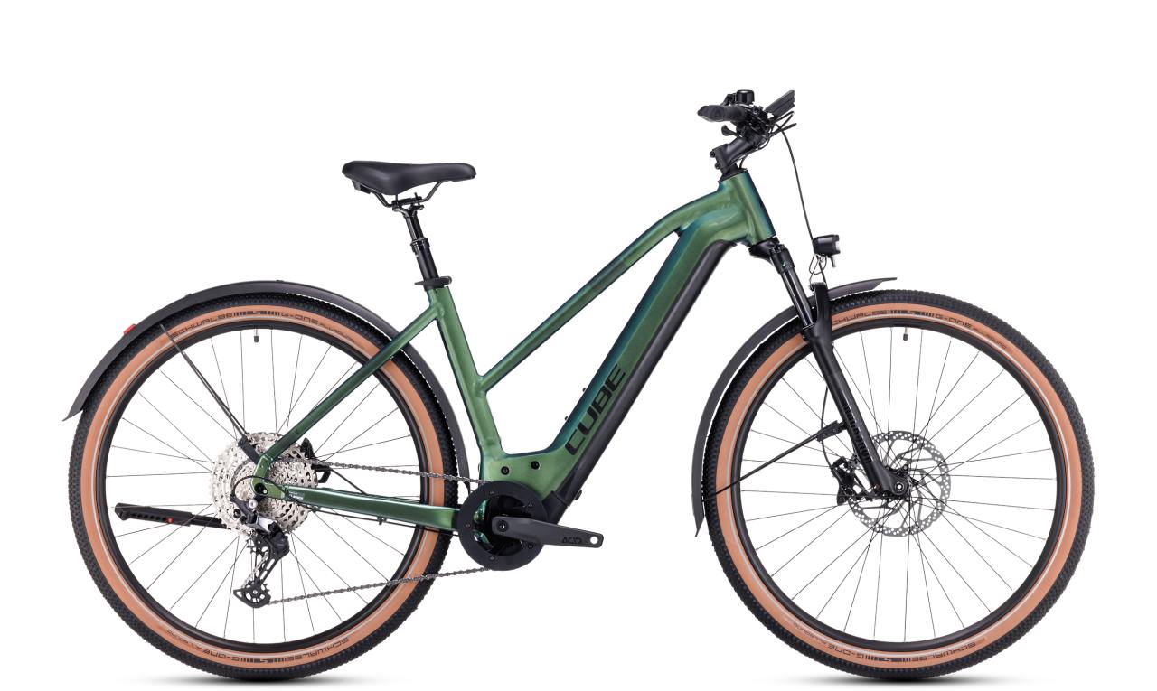 fischer trekking e-bike viator 1.0 418 4.0i (S1) gebraucht Farbe:Gruen Mülltonnenverkleidung Mülltonnenbox für 3 Category:Fahrräder 20 Zoll bis 24 Zoll_CUBE Performance Post  27.2mm