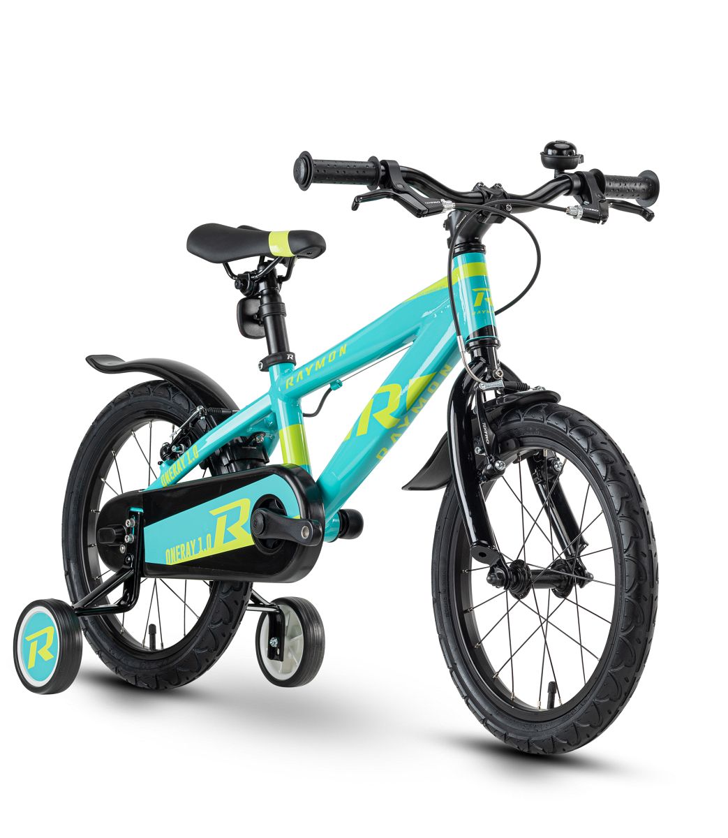 Raymon Oneray 1.0 16'' Kinder Fahrrad blau/grün 2020 von