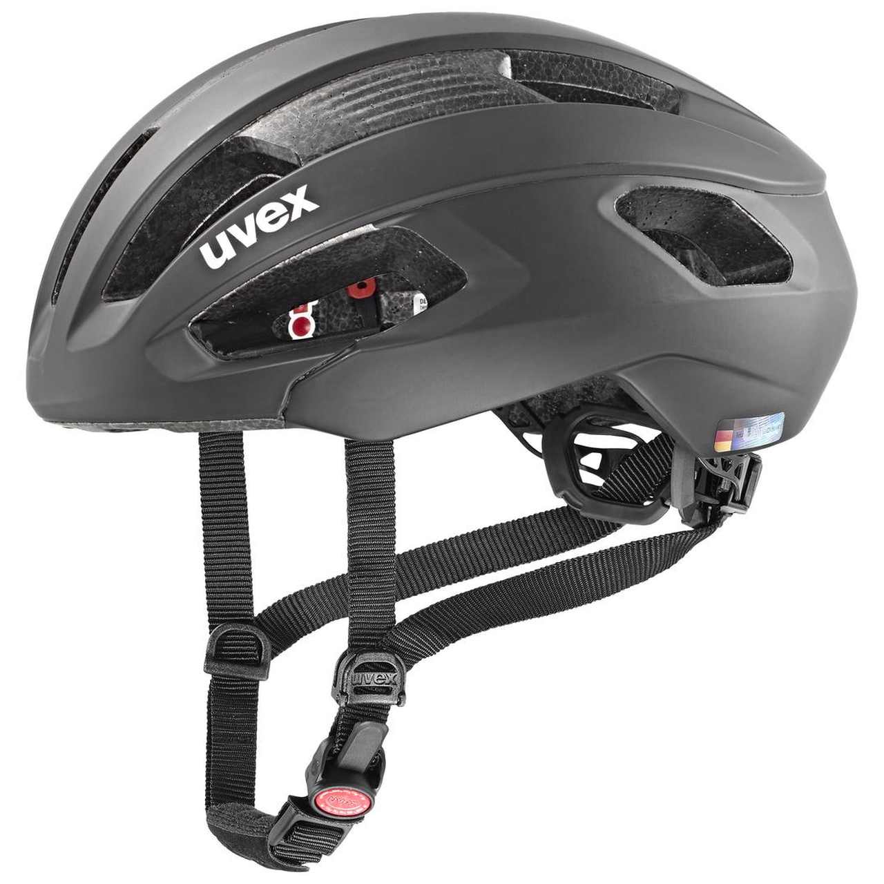 Uvex Rise CC Rennrad Helm Matt Blau/schwarz – High-Performance Helm, 220g, 11 Belüftungsöffnungen