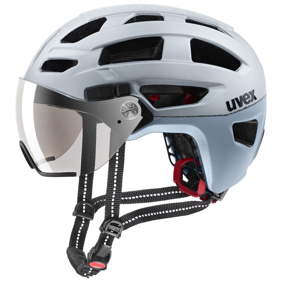 Uvex Finale Visor City Trekking Fahrrad Helm silberfarben 2020