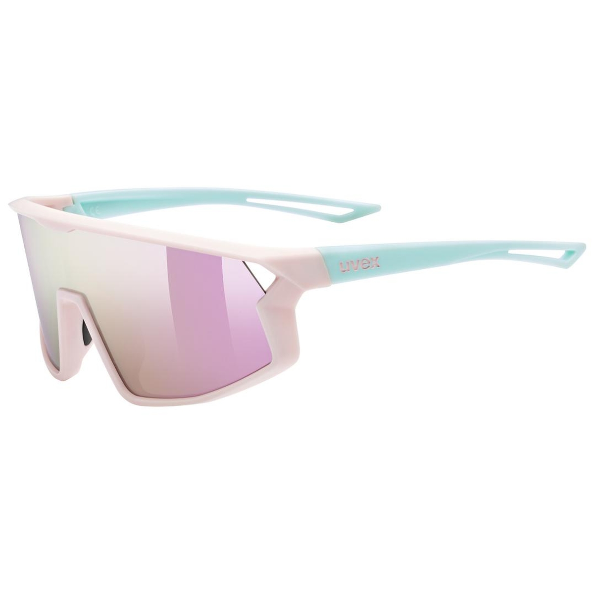 Uvex Skyrise Jr. Fahrrad / Sport Brille pink/grün/mirror pink