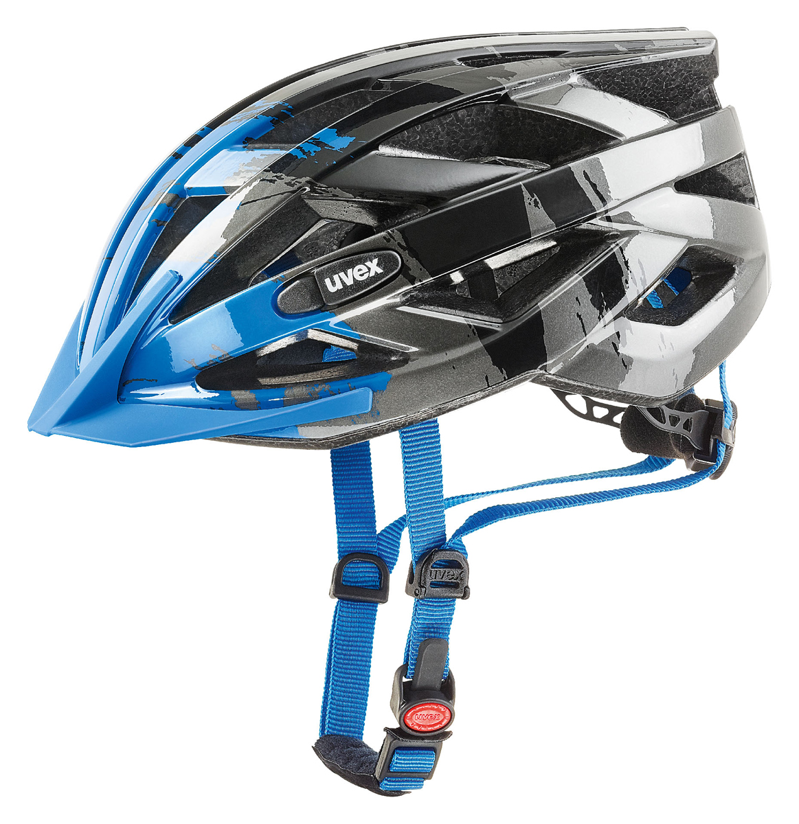 Uvex IVO C Fahrrad Helm grau/blau 2018 von Top Marken