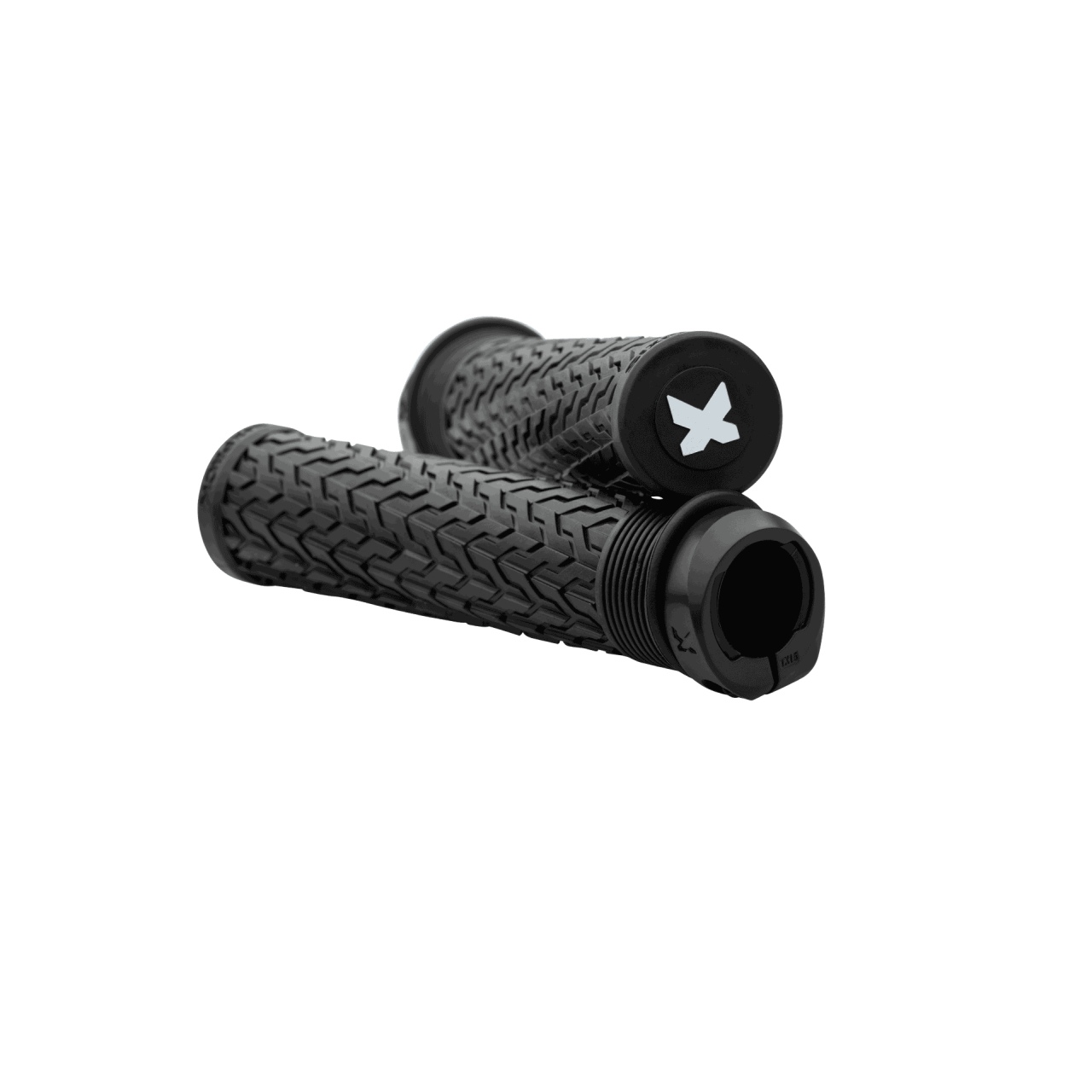 Sixpack D-Trix PA Lock-On - Manopole Bici In Gel Kraton, Larghe 33mm, Con Anelli In Fibra Di Vetro (Nero/Arancione) - 3